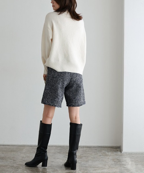 Pierrot(ピエロ)の「ツイードショートパンツ(その他パンツ・レディース・ブラック/ネイビー・M/L/PM)」の19枚目の写真