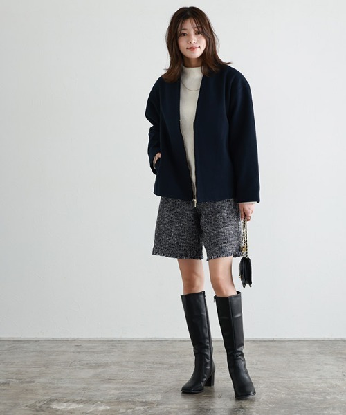Pierrot(ピエロ)の「ツイードショートパンツ(その他パンツ・レディース・ブラック/ネイビー・M/L/PM)」の14枚目の写真