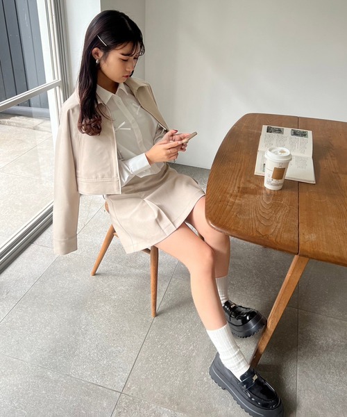 one after another NICE CLAUP(ワンアフターアナザーナイスクラップ)の「リボンいっぱいショートシャツ blouse collection(シャツ/ブラウス・レディース・サックスブルー/ブラック/オフホワイト・FREE)」の12枚目の写真