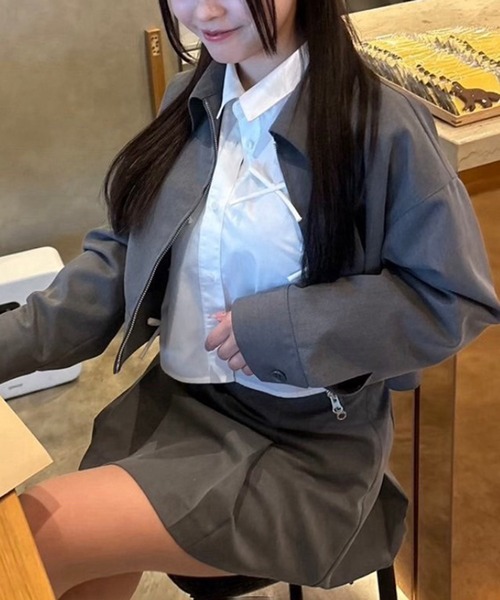 one after another NICE CLAUP(ワンアフターアナザーナイスクラップ)の「リボンいっぱいショートシャツ blouse collection(シャツ/ブラウス・レディース・サックスブルー/ブラック/オフホワイト・FREE)」の14枚目の写真
