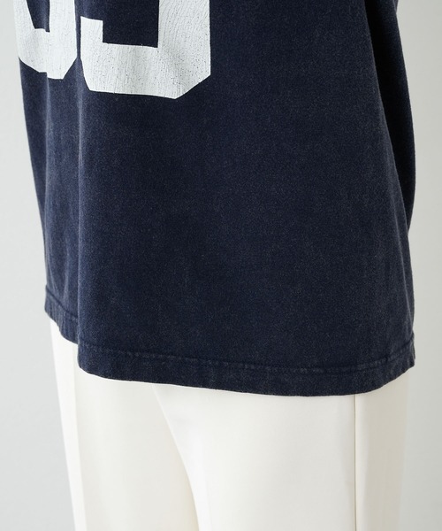 Whim Gazette（ウィムガゼット）の「ナンバリングTシャツ（Tシャツ/カットソー・レディース・ネイビー/レッド・FREE）」の12枚目の写真