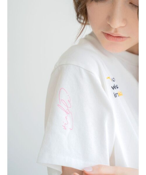 Ungrid（アングリッド）の「ミックスロゴデザインTee（Tシャツ/カットソー・レディース・チャコールグレー/オフホワイト/イエロー・FREE）」の18枚目の写真