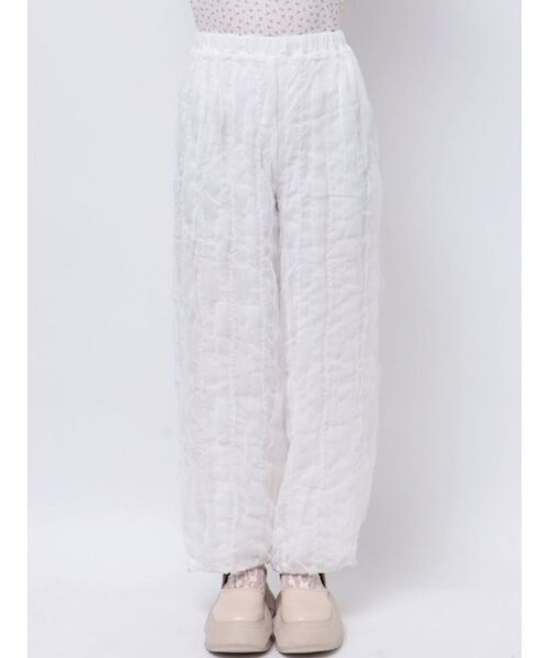 merry jenny（メリージェニー）の「チュールパラシュートパンツ（カーゴパンツ・レディース・オフホワイト/ブラック/ピンク・FREE）」の17枚目の写真