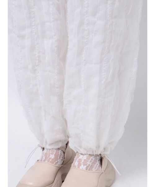 merry jenny（メリージェニー）の「チュールパラシュートパンツ（カーゴパンツ・レディース・オフホワイト/ブラック/ピンク・FREE）」の22枚目の写真