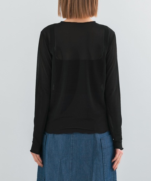 Torrazzo Donna(トラッゾドンナ)の「TORRAZZO DONNA シアーカットソー(Tシャツ/カットソー・レディース・ブラック/ライトブラウン/ホワイト・FREE)」の16枚目の写真