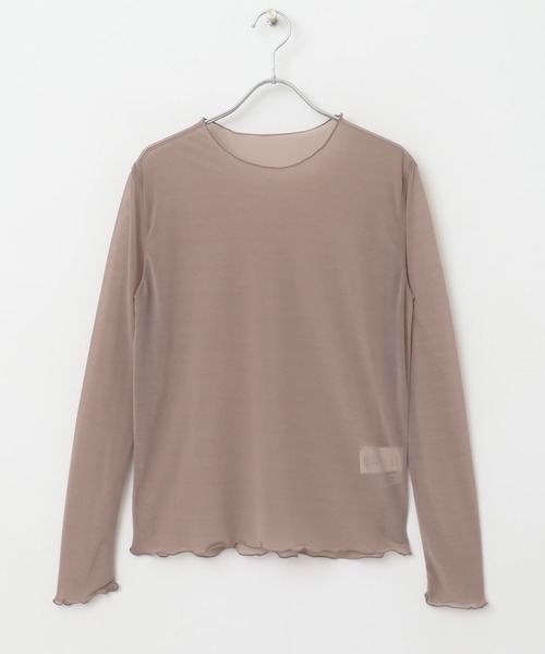 Torrazzo Donna(トラッゾドンナ)の「TORRAZZO DONNA シアーカットソー(Tシャツ/カットソー・レディース・ブラック/ライトブラウン/ホワイト・FREE)」の19枚目の写真