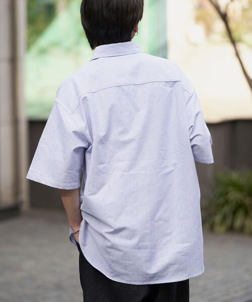 PUBLUX（パブリュクス）の「U.S.POLO ASSN/ユーエスポロアッスン 別注 ワンポイント刺繍ショートスリーブシャツ/ユニセックス/レギュラーカラーシャツ(限定展開)（シャツ/ブラウス・メンズ・ブラック/ブラック系その他/グリーン/ホワイト/ネイビー・SMALL/MEDIUM/LARGE）」の8枚目の写真