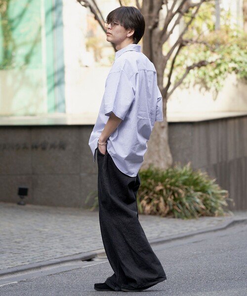 PUBLUX（パブリュクス）の「U.S.POLO ASSN/ユーエスポロアッスン 別注 ワンポイント刺繍ショートスリーブシャツ/ユニセックス/レギュラーカラーシャツ(限定展開)（シャツ/ブラウス・メンズ・ブラック/ブラック系その他/グリーン/ホワイト/ネイビー・SMALL/MEDIUM/LARGE）」の10枚目の写真