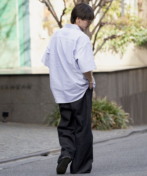 PUBLUX（パブリュクス）の「U.S.POLO ASSN/ユーエスポロアッスン 別注 ワンポイント刺繍ショートスリーブシャツ/ユニセックス/レギュラーカラーシャツ(限定展開)（シャツ/ブラウス・メンズ・ブラック/ブラック系その他/グリーン/ホワイト/ネイビー・SMALL/MEDIUM/LARGE）」の11枚目の写真