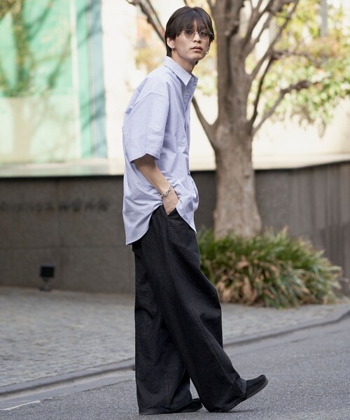 PUBLUX（パブリュクス）の「U.S.POLO ASSN/ユーエスポロアッスン 別注 ワンポイント刺繍ショートスリーブシャツ/ユニセックス/レギュラーカラーシャツ(限定展開)（シャツ/ブラウス・メンズ・ブラック/ブラック系その他/グリーン/ホワイト/ネイビー・SMALL/MEDIUM/LARGE）」の12枚目の写真