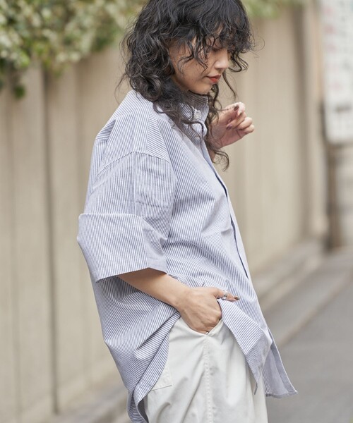 PUBLUX（パブリュクス）の「U.S.POLO ASSN/ユーエスポロアッスン 別注 ワンポイント刺繍ショートスリーブシャツ/ユニセックス/レギュラーカラーシャツ(限定展開)（シャツ/ブラウス・メンズ・ブラック/ブラック系その他/グリーン/ホワイト/ネイビー・SMALL/MEDIUM/LARGE）」の16枚目の写真