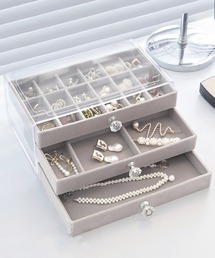 Miniministore（ミニミニストア）の「3段引き出しジュエリー収納ボックス 防塵（収納グッズ）」