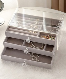 Miniministore（ミニミニストア）の「3段引き出しジュエリー収納ボックス 防塵（収納グッズ）」