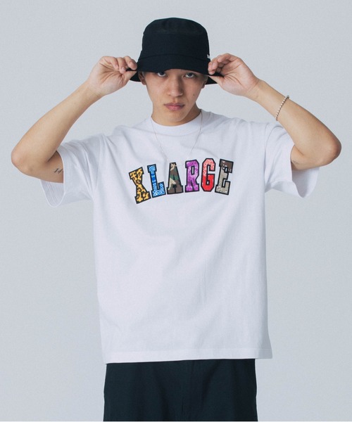 大人気 売切れ前に XLARGE MIXED LOGO S/S TEE アニマル柄◎ XLARGE tシャツ MIXED LOGO S/S TEE メンズ レディース