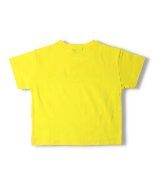 Moujonjon（ムージョンジョン）の「バイカラー切替半袖Tシャツ（Tシャツ/カットソー・キッズ・ブルー/イエロー・80/90/100/110/120/130/140）」の3枚目の写真