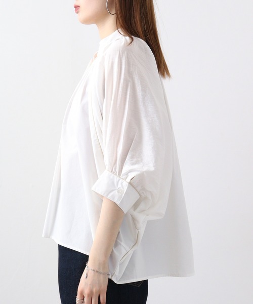 Anna Nicola(アンナニコラ)の「Anna Nicola パイピング配色ブラウス(シャツ/ブラウス・レディース・ブラック/オフホワイト・38)」の13枚目の写真