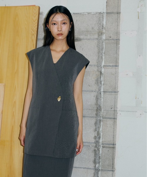 完売 美品 TELOPLAN テーロプラン Sarah Gilet ベスト ジレ TELOPLAN ベスト ジレ Sarah Gilet レディース : ZOZOTOWN Yahoo