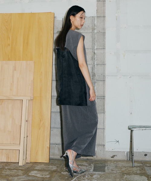 専用　ANDRESD back sheer gilet setup dress back sheer gilet setup dress | ANDRESD