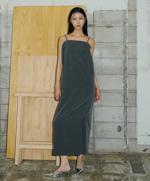 ANDRESD（アンドレスド）の「back sheer gilet setup dress
