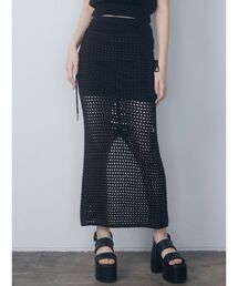 EMODA | 【WEB限定】ポイントリボンクロシェスカート(スカート)