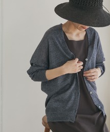 URBAN RESEARCH DOORS | リネンVネックカーディガン(カーディガン/ボレロ)