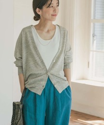 URBAN RESEARCH DOORS | リネンVネックカーディガン(カーディガン/ボレロ)