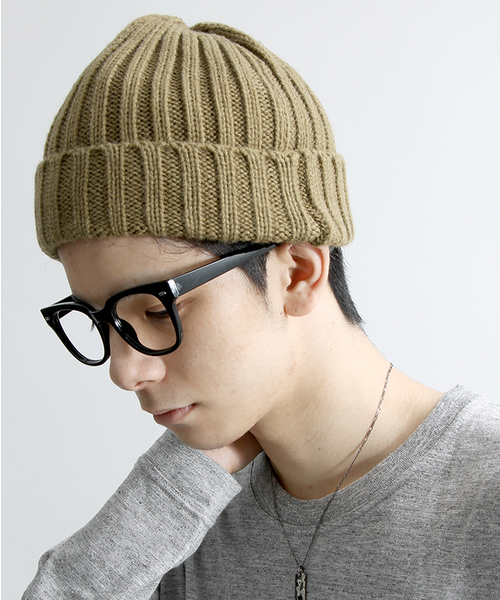 WEGO(ウィゴー)の「◆WEGO/リブニットキャップ(ニットキャップ/ビーニー・メンズ・ネイビー/ホワイト/ワイン/ブラック/杢グレー/カーキ・FREE)」の5枚目の写真