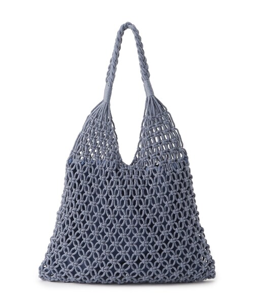 SHOO・LA・RUE（シューラルー）の「◆マクラメトートバッグ（トートバッグ・レディース・キャメル/アイボリー/ブルー・00）」の5枚目の写真