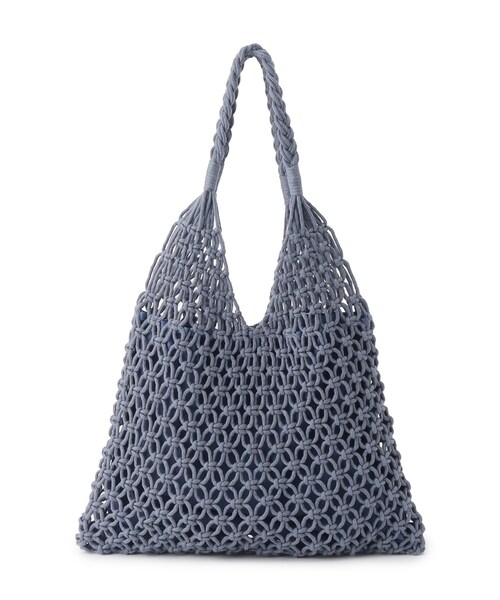 SHOO・LA・RUE（シューラルー）の「◆マクラメトートバッグ（トートバッグ・レディース・キャメル/アイボリー/ブルー・00）」の7枚目の写真