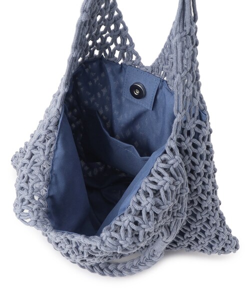 SHOO・LA・RUE（シューラルー）の「◆マクラメトートバッグ（トートバッグ・レディース・キャメル/アイボリー/ブルー・00）」の9枚目の写真