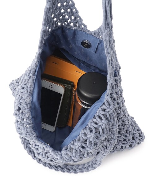 SHOO・LA・RUE（シューラルー）の「◆マクラメトートバッグ（トートバッグ・レディース・キャメル/アイボリー/ブルー・00）」の12枚目の写真