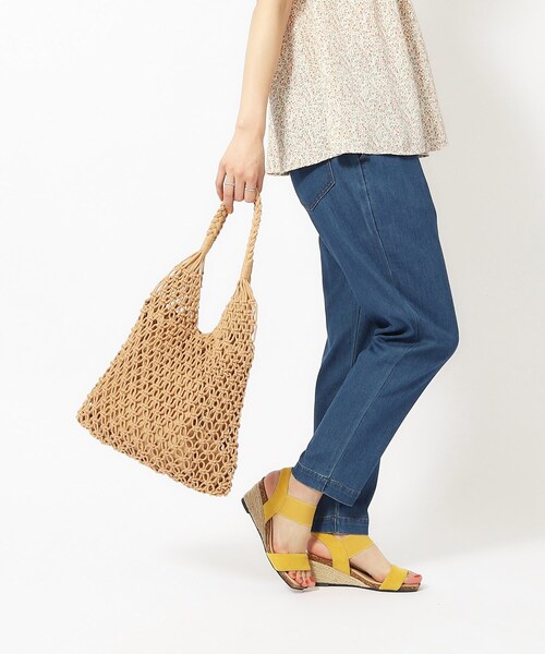 SHOO・LA・RUE（シューラルー）の「◆マクラメトートバッグ（トートバッグ・レディース・キャメル/アイボリー/ブルー・00）」の16枚目の写真