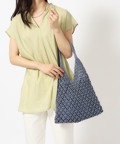 SHOO・LA・RUE（シューラルー）の「◆マクラメトートバッグ（トートバッグ・レディース・キャメル/アイボリー/ブルー・00）」の18枚目の写真