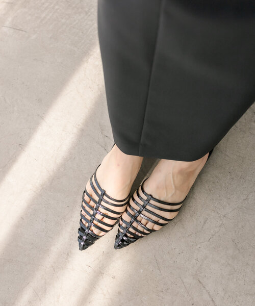 RIVE DROITE（リヴドロワ）の「【華やかさUP】ボーンミュール（サンダル・レディース・ブラック/シルバー・S/M/L）」の17枚目の写真