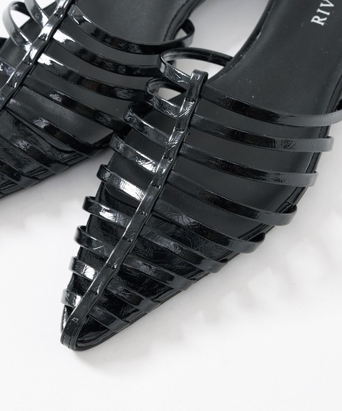 RIVE DROITE（リヴドロワ）の「【華やかさUP】ボーンミュール（サンダル・レディース・ブラック/シルバー・S/M/L）」の14枚目の写真