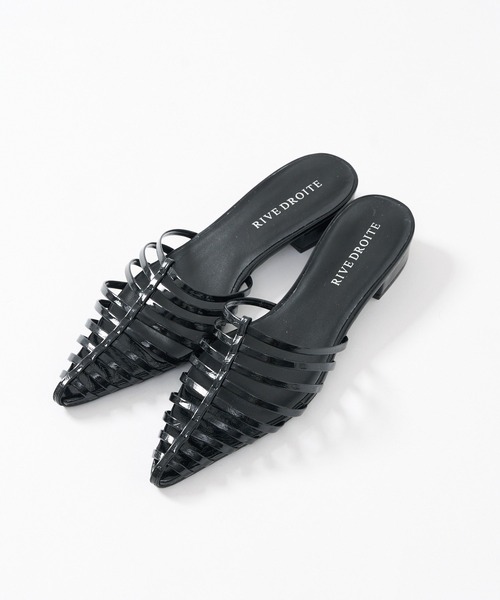 RIVE DROITE（リヴドロワ）の「【華やかさUP】ボーンミュール（サンダル・レディース・ブラック/シルバー・S/M/L）」の11枚目の写真