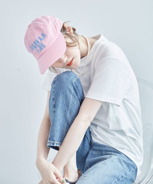 OUTDOOR PRODUCTS Usual Things（アウトドアプロダクツユージュアルシングス）の「≪追加≫DOWNTOWN GIRL CAP（キャップ・レディース・ブラック/ブルー/ベージュ/ボルドー/ピンク/グリーン・FREE）」の5枚目の写真