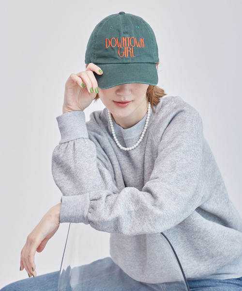 OUTDOOR PRODUCTS Usual Things（アウトドアプロダクツユージュアルシングス）の「≪追加≫DOWNTOWN GIRL CAP（キャップ・レディース・ブラック/ブルー/ベージュ/ボルドー/ピンク/グリーン・FREE）」の3枚目の写真