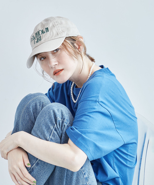OUTDOOR PRODUCTS Usual Things（アウトドアプロダクツユージュアルシングス）の「≪追加≫DOWNTOWN GIRL CAP（キャップ・レディース・ブラック/ブルー/ベージュ/ボルドー/ピンク/グリーン・FREE）」の7枚目の写真