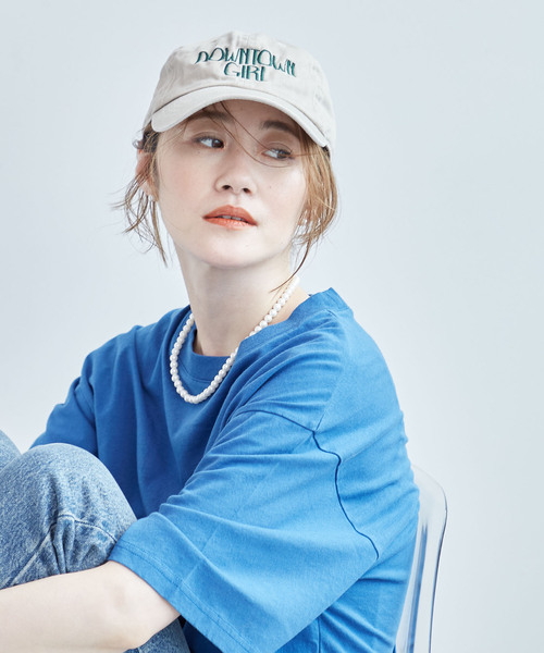 OUTDOOR PRODUCTS Usual Things（アウトドアプロダクツユージュアルシングス）の「≪追加≫DOWNTOWN GIRL CAP（キャップ・レディース・ブラック/ブルー/ベージュ/ボルドー/ピンク/グリーン・FREE）」の8枚目の写真