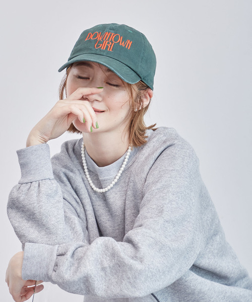 OUTDOOR PRODUCTS Usual Things（アウトドアプロダクツユージュアルシングス）の「≪追加≫DOWNTOWN GIRL CAP（キャップ・レディース・ブラック/ブルー/ベージュ/ボルドー/ピンク/グリーン・FREE）」の10枚目の写真