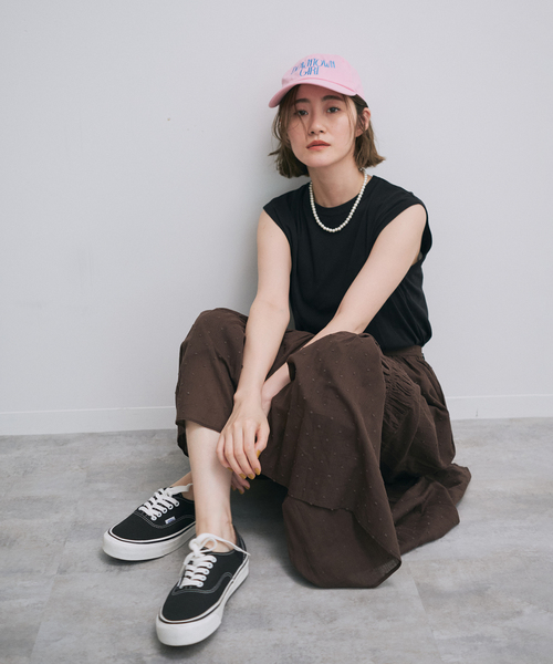 OUTDOOR PRODUCTS Usual Things（アウトドアプロダクツユージュアルシングス）の「≪追加≫DOWNTOWN GIRL CAP（キャップ・レディース・ブラック/ブルー/ベージュ/ボルドー/ピンク/グリーン・FREE）」の15枚目の写真