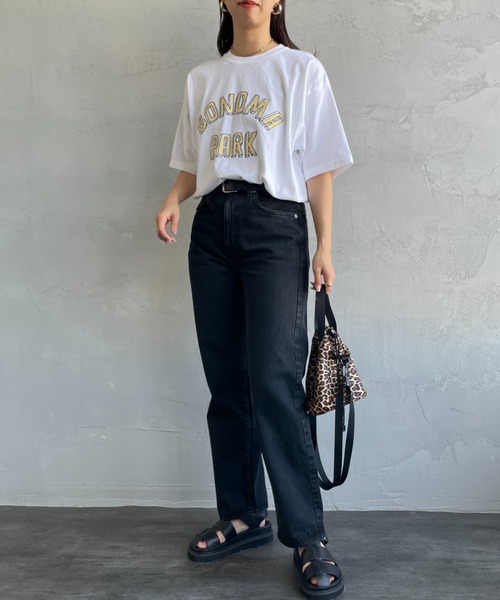 FUNG（ファング）の「[FUNG/ファング] SONOMA PARK カットオフプリントTシャツ（Tシャツ/カットソー・レディース・ホワイト/モスグリーン・M）」の4枚目の写真