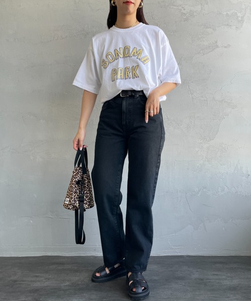 FUNG（ファング）の「[FUNG/ファング] SONOMA PARK カットオフプリントTシャツ（Tシャツ/カットソー・レディース・ホワイト/モスグリーン・M）」の8枚目の写真