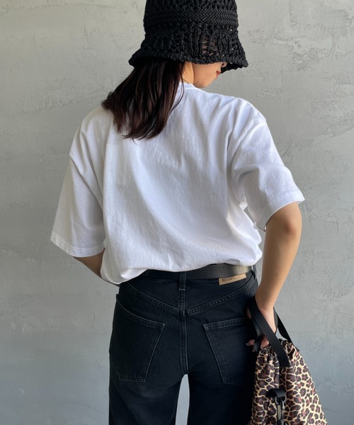 FUNG（ファング）の「[FUNG/ファング] SONOMA PARK カットオフプリントTシャツ（Tシャツ/カットソー・レディース・ホワイト/モスグリーン・M）」の7枚目の写真