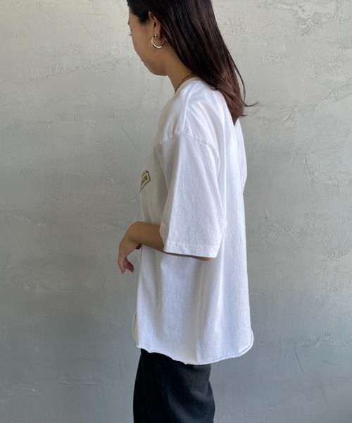 FUNG（ファング）の「[FUNG/ファング] SONOMA PARK カットオフプリントTシャツ（Tシャツ/カットソー・レディース・ホワイト/モスグリーン・M）」の11枚目の写真