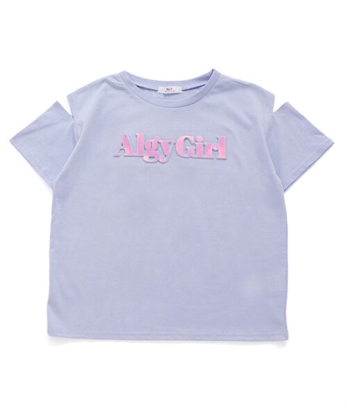 algy（アルジー）の「オーロラエンボスロゴT（Tシャツ/カットソー・キッズ・オフホワイト/ラベンダー/オレンジ・SMALL/MEDIUM/X-SMALL/XX-SMALL）」の2枚目の写真