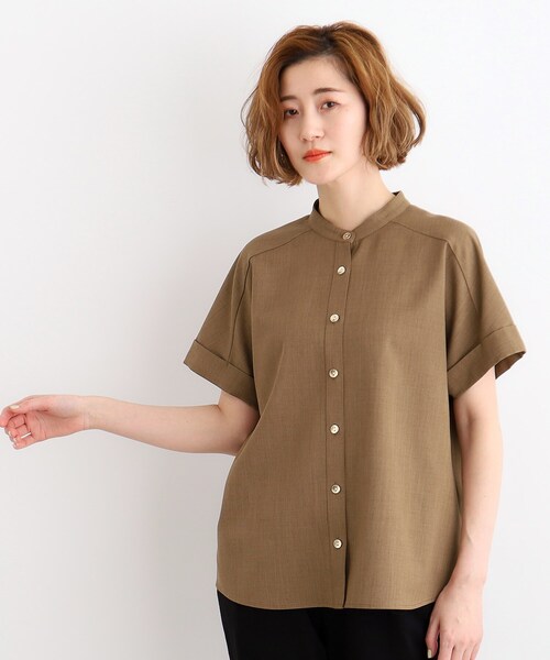 grove（グローブ）の「◆【夏に嬉しい機能付き】麻調シャツ×スカートSET UP（セットアップ・レディース・キャメル/ネイビー/ベージュ・05/04/03/02/01）」の22枚目の写真