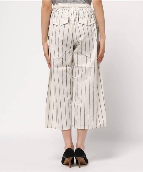 SEVENDAYS=SUNDAY（セブンデイズサンデイ）の「ストライプ　ガウチョパンツ（その他パンツ・レディース・ネイビー/ホワイト・MEDIUM/LARGE）」の6枚目の写真