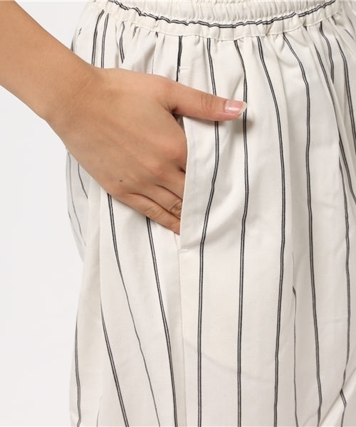 SEVENDAYS=SUNDAY（セブンデイズサンデイ）の「ストライプ　ガウチョパンツ（その他パンツ・レディース・ネイビー/ホワイト・MEDIUM/LARGE）」の9枚目の写真